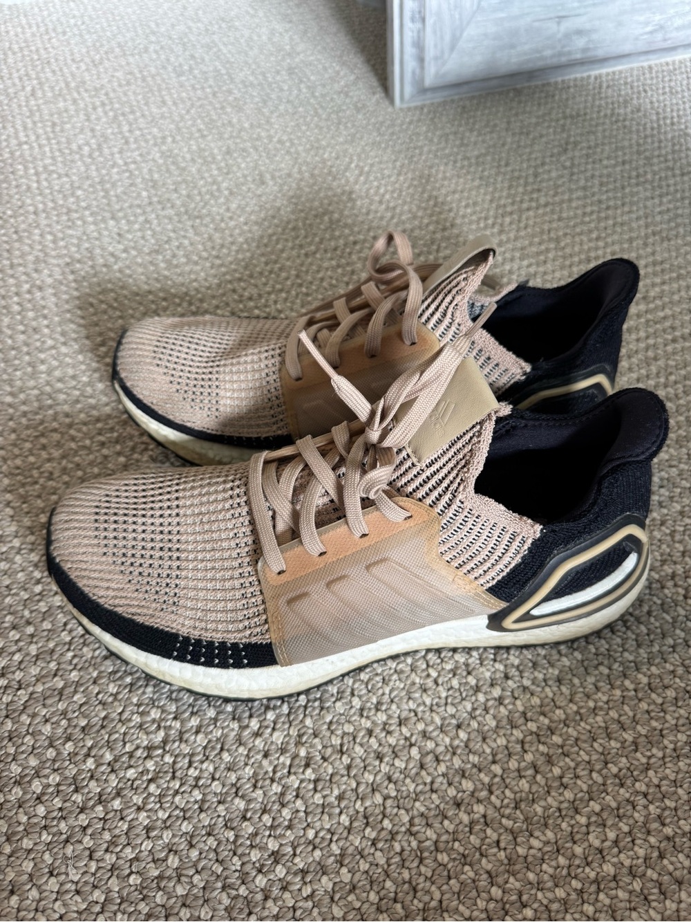 Adidas Ultraboost 19 pale nude and black